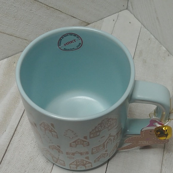 NWT Gingerbread House Blue Christmas Holiday Mug - Picture 3 of 4